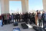 ادای احترام به شهدا و هنرمندان فقید در استان اردبیل
