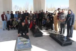ادای احترام به شهدا و هنرمندان فقید در استان اردبیل