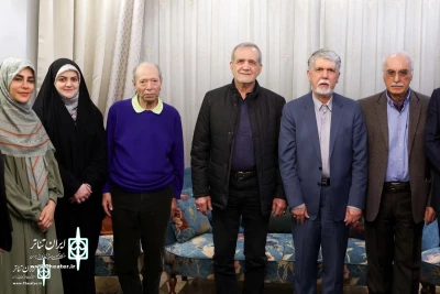 Iranian president meets Ali Nassirian on World Theater Day