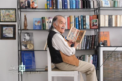 دیدار اتابک نادری با سیروس ابراهیم زاده