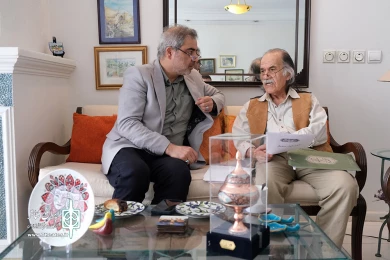 دیدار اتابک نادری با سیروس ابراهیم زاده