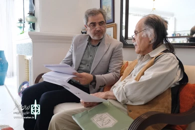 دیدار اتابک نادری با سیروس ابراهیم زاده