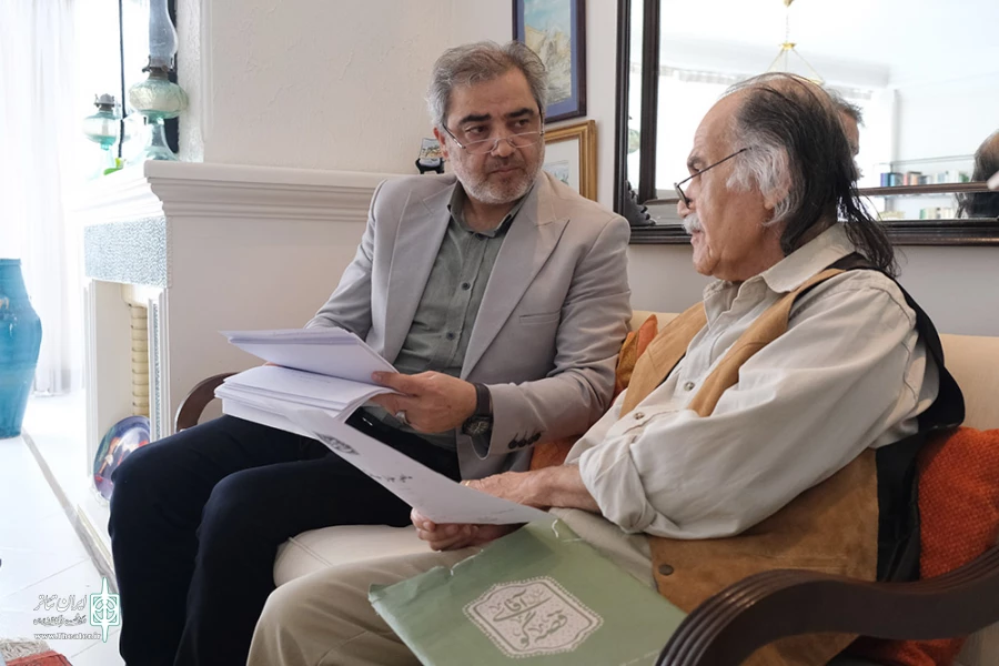 دیدار اتابک نادری با سیروس ابراهیم زاده