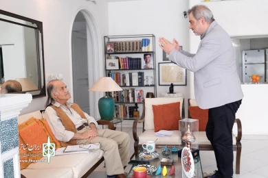 دیدار اتابک نادری با سیروس ابراهیم زاده