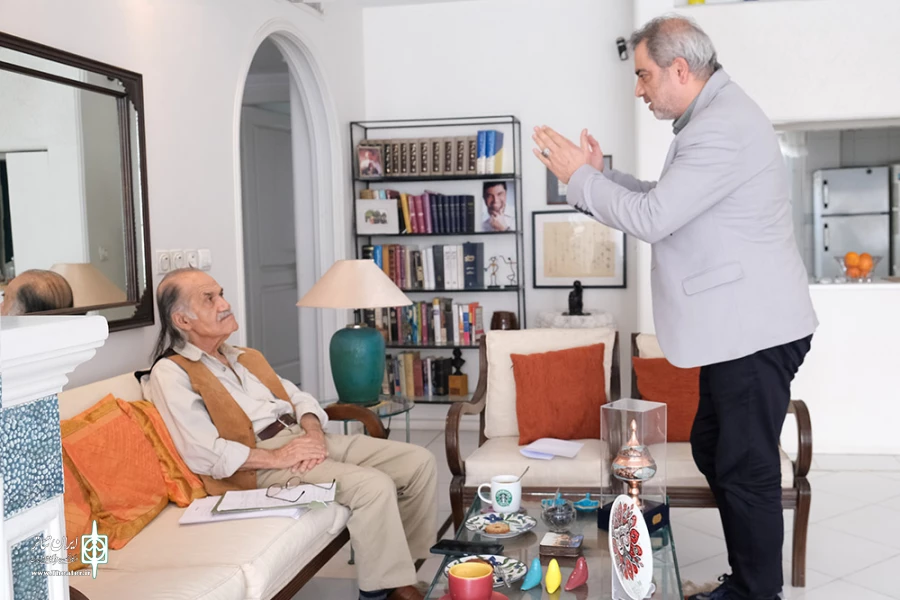 دیدار اتابک نادری با سیروس ابراهیم زاده