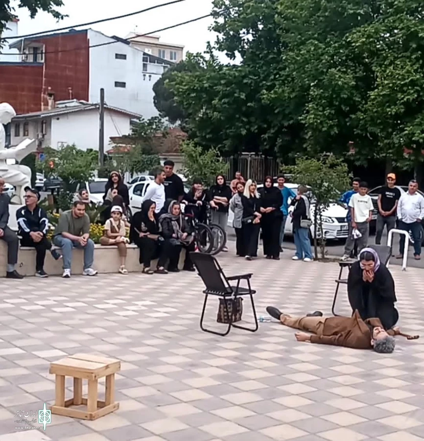 نمایش خیابانی بازگشت در آستارا به اجرا در آمد 5