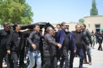 تشییع پیکر زنده یاد محمدرضا خدایی/ عکس: محمدرضا باوفا، امیر حسین هدایتی و طاهر حضرتی