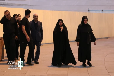 زهرا بهروزآذر، معاون امور زنان ریاست‌جمهوری به تماشای خوانش نمایشنامه «پل» نشست
