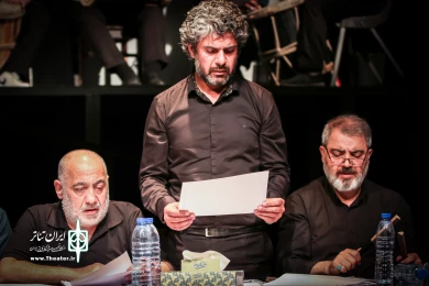 زهرا بهروزآذر، معاون امور زنان ریاست‌جمهوری به تماشای خوانش نمایشنامه «پل» نشست