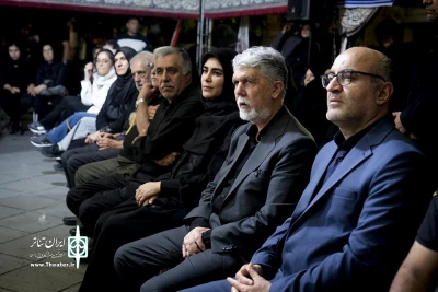سیدعباس صالحی، وزیر فرهنگ و ارشاد اسلامی در آیین عزاداری «خیمه هنر»