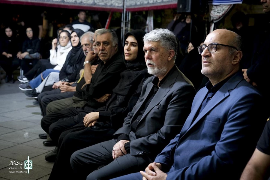 سیدعباس صالحی، وزیر فرهنگ و ارشاد اسلامی در آیین عزاداری «خیمه هنر»