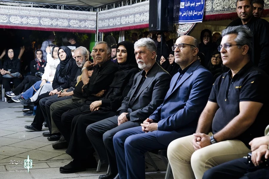 سیدعباس صالحی، وزیر فرهنگ و ارشاد اسلامی در آیین عزاداری «خیمه هنر»
