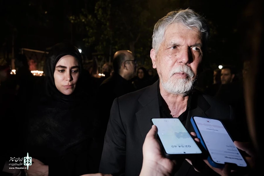 سیدعباس صالحی، وزیر فرهنگ و ارشاد اسلامی در آیین عزاداری «خیمه هنر»