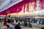 سیدعباس صالحی، وزیر فرهنگ و ارشاد اسلامی در آیین عزاداری «خیمه هنر»