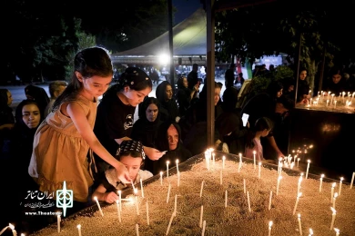 سیدعباس صالحی، وزیر فرهنگ و ارشاد اسلامی در آیین عزاداری «خیمه هنر»