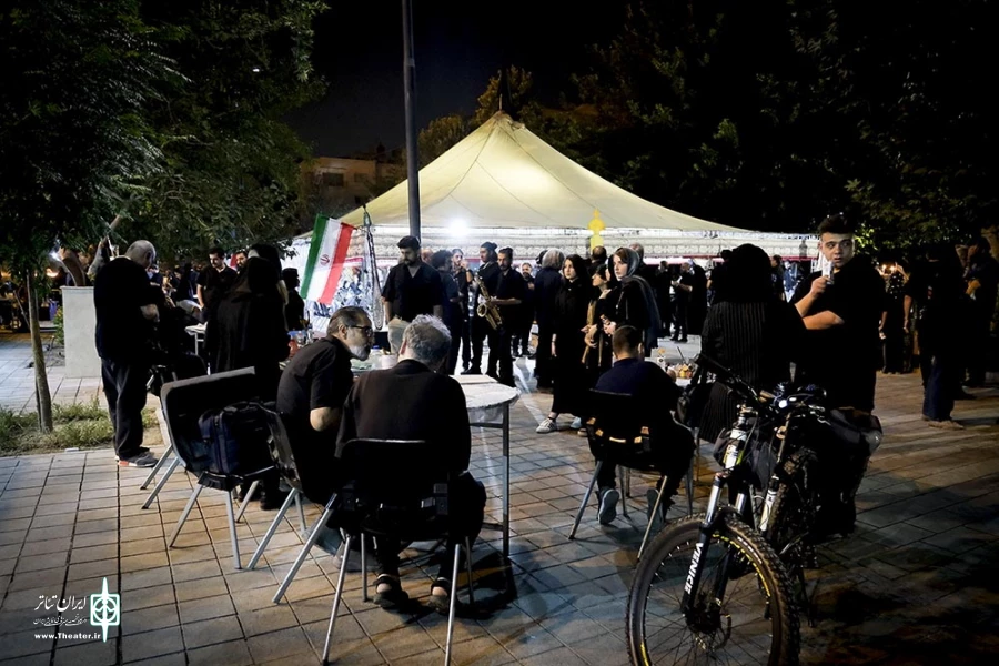 سیدعباس صالحی، وزیر فرهنگ و ارشاد اسلامی در آیین عزاداری «خیمه هنر»