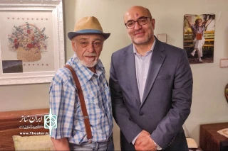 دیدار مدیرکل هنرهای نمایشی با رضا بابک، در روز ادبیات کودک و نوجوان