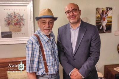 دیدار مدیرکل هنرهای نمایشی با رضا بابک، در روز ادبیات کودک و نوجوان