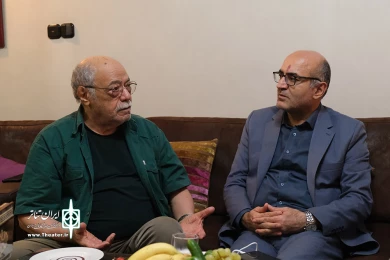 دیدار مدیرکل هنرهای نمایشی و مدیرعامل انجمن هنرهای نمایشی ایران با استاد زنجانپور