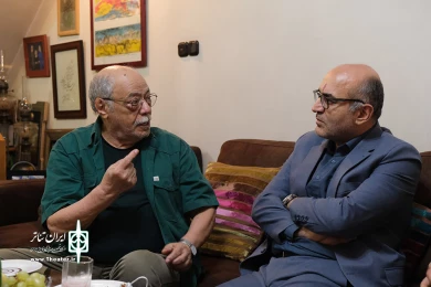 دیدار مدیرکل هنرهای نمایشی و مدیرعامل انجمن هنرهای نمایشی ایران با استاد زنجانپور