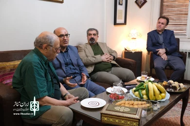 دیدار مدیرکل هنرهای نمایشی و مدیرعامل انجمن هنرهای نمایشی ایران با استاد زنجانپور