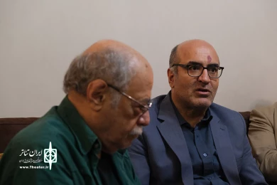دیدار مدیرکل هنرهای نمایشی و مدیرعامل انجمن هنرهای نمایشی ایران با استاد زنجانپور