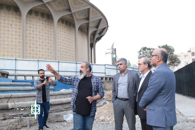 بازدید محمدمهدی احمدی از تئاتر شهر