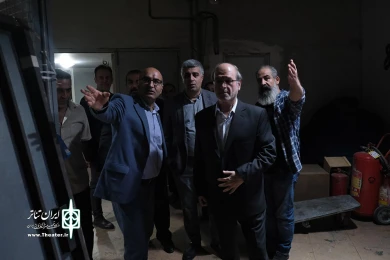 بازدید محمدمهدی احمدی از تئاتر شهر