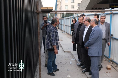 بازدید محمدمهدی احمدی از تئاتر شهر