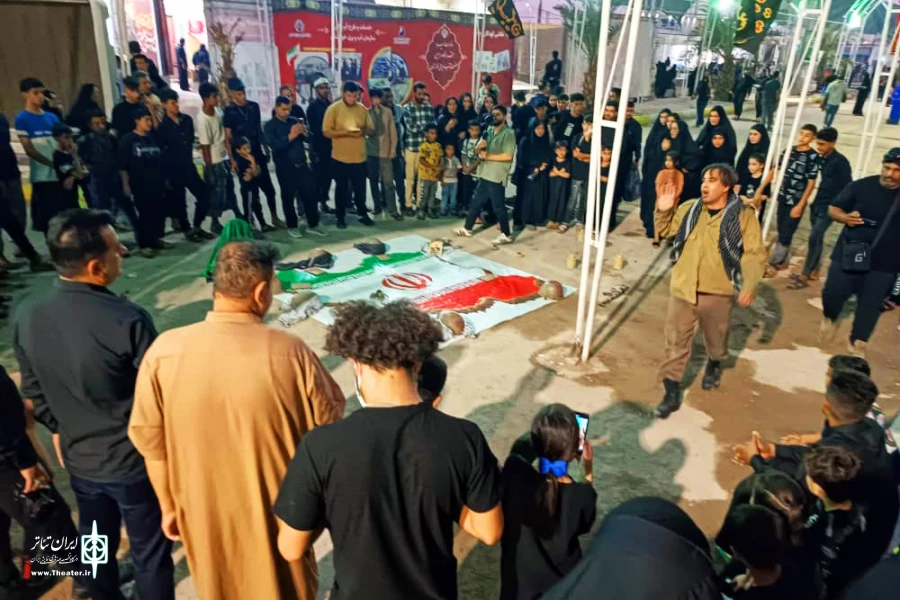 استقبال زائرین حسینی از سوگواره ملی تئاتر میدانی و تعزیه اربعین حسینی 2