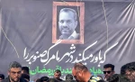 مراسم تشییع پیکر هنرمند فقید، باقر رمضان‌زاده، عصر جمعه ۷ آبان‌ماه در شهرستان میناب 2